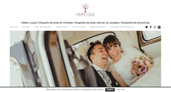 Desktop Screenshot of fabianluquefotografia.com